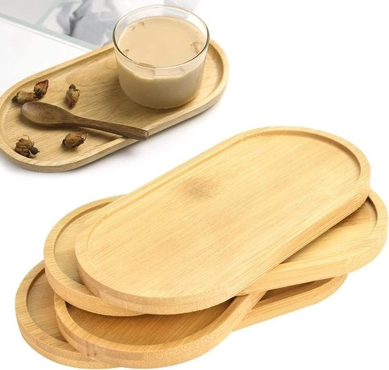 Set di cassetti in bambù - multifunzionale e sostenibile - 4 pezzi - bambù naturale
