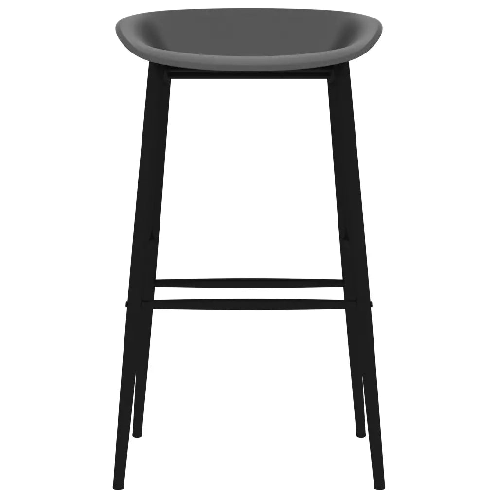 vidaXL Set da Bar 7 pz Bianco e Grigio
