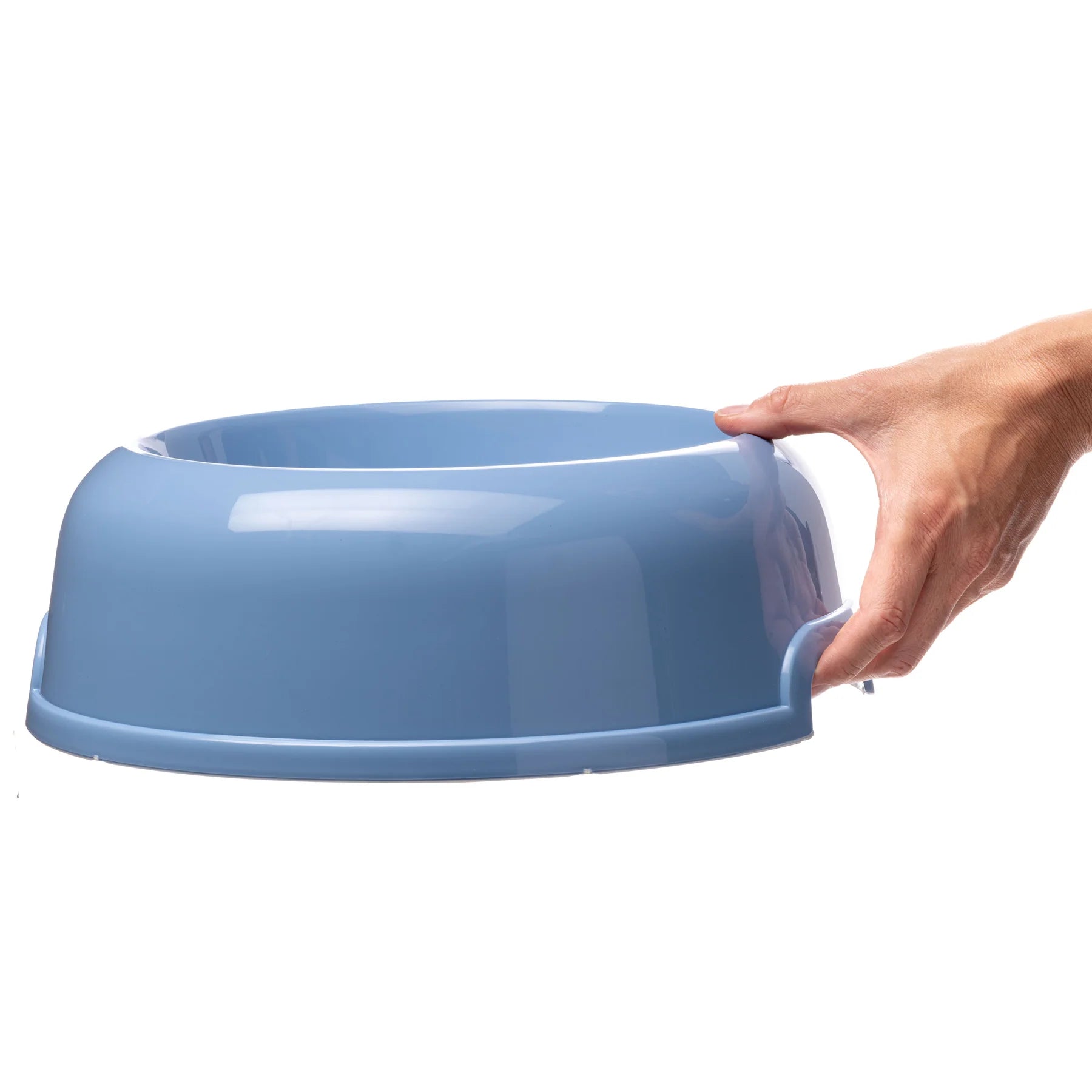 Set 6 ciotole per cani e gatti in plastica 0,2 litri Ø 14,5 cm con bordo antiscivolo e maniglia laterale colori assortiti Ferplast