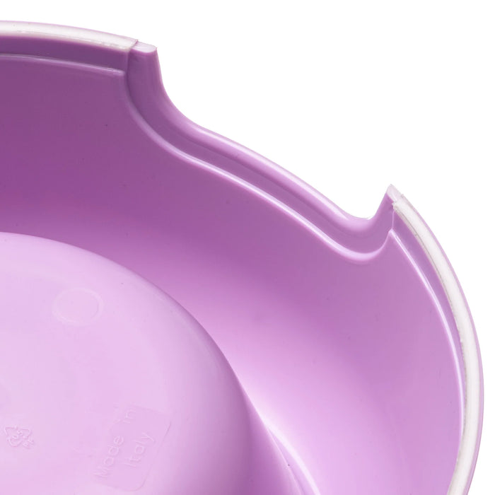 Set 6 ciotole per cani e gatti in plastica 0,2 litri Ø 14,5 cm con bordo antiscivolo e maniglia laterale colori assortiti Ferplast