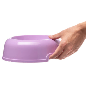 Set 6 ciotole per cani in plastica riciclata 0,5 litri Ø 19 cm con bordo antiscivolo e maniglie laterali colori assortiti Ferplast