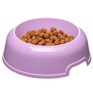 Set 6 ciotole per cani in plastica riciclata 0,3 litri Ø 15,5 cm con bordo antiscivolo e maniglie laterali colori assortiti Ferplast