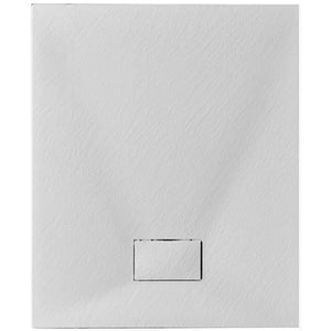 Cover per piletta piatto doccia Stone Essence Slim bianco 19,6 x 11,7 cm ricambio DH