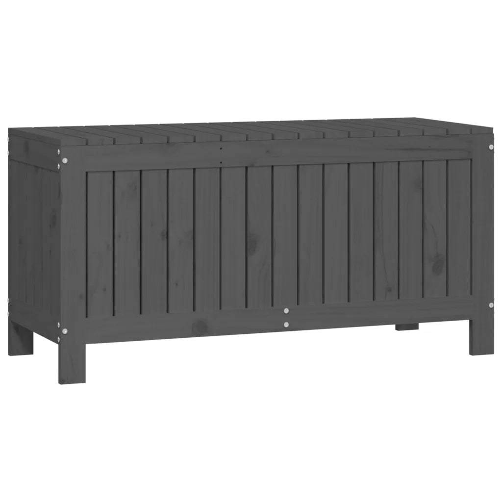 Contenitore Giardino Grigio 108x42,5x54 cm Legno Massello Pino 823831
