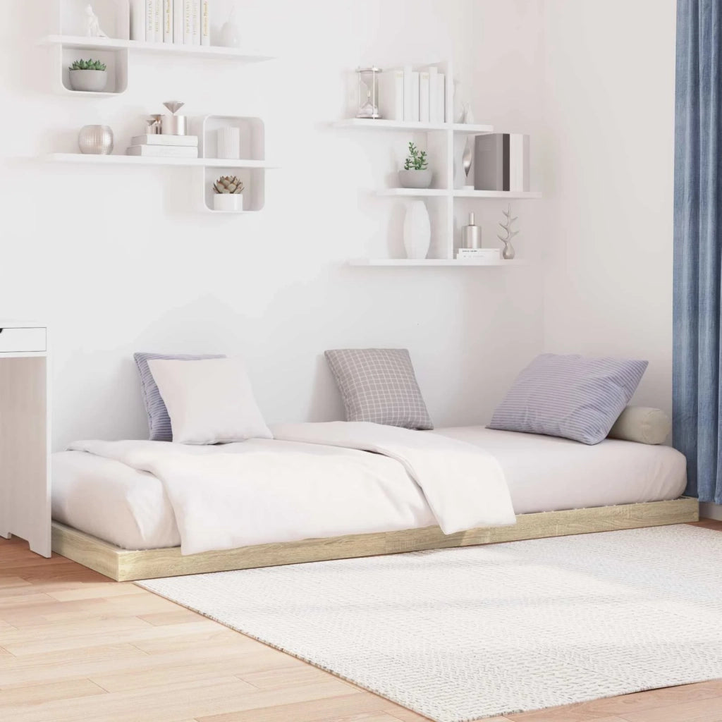 Struttura letto a terra Sonoma 75 x 190 cm Legno multistrato 893518