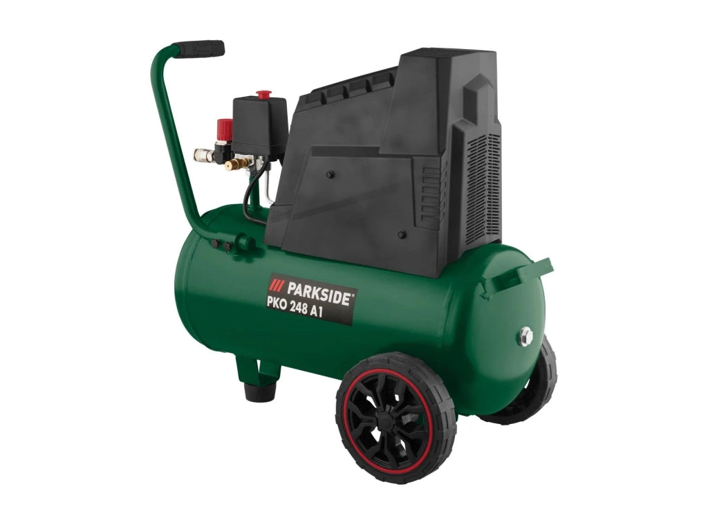 Compressore PARKSIDE PKO 248 A1 con ruote, 24 Litri 1100 Watt - Prodotto esposto in negozio