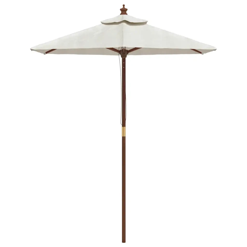Ombrellone da Giardino con Palo in Legno Sabbia 196x231 cmcod mxl 71666