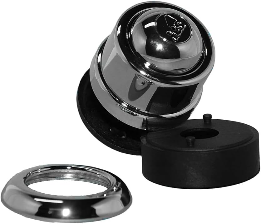 Pulsante di scarico completo per cassetta Unibox comando pneumatico finitura cromata 5.91 Its Todini