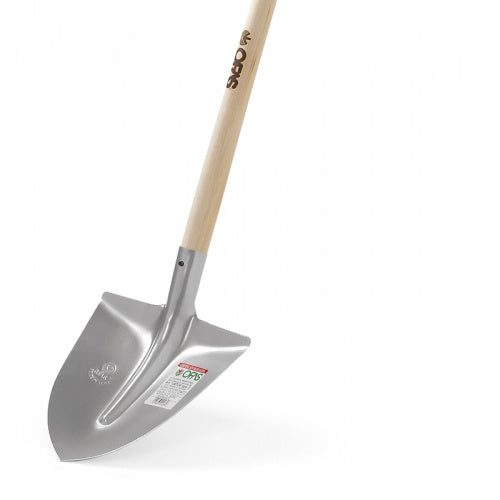 Badile manicato super leggero in acciaio temperato con manico in pioppo altezza 165 cm utensile per edilizia