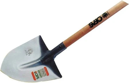 Badile manicato super leggero in acciaio temperato con manico in pioppo altezza 165 cm utensile per edilizia