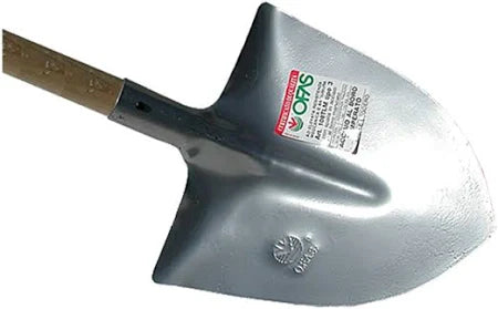 Badile manicato super leggero in acciaio temperato con manico in pioppo altezza 165 cm utensile per edilizia