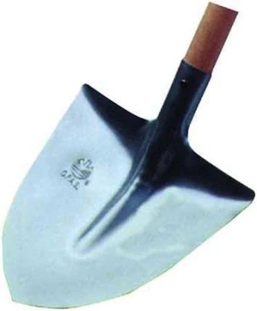 Badile manicato super leggero in acciaio temperato con manico in pioppo altezza 165 cm utensile per edilizia