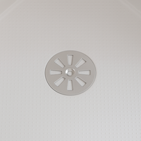 Griglia tonda per piatto doccia in acciaio inox diametro 80 mm DH