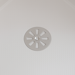 Griglia tonda per piatto doccia in acciaio inox diametro 80 mm DH