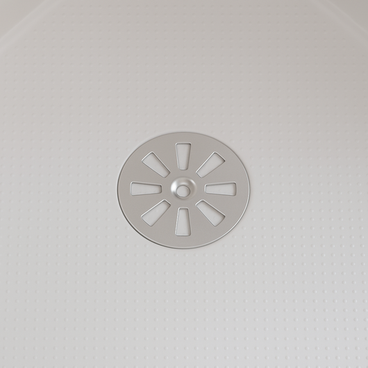 Griglia tonda per piatto doccia in acciaio inox diametro 80 mm DH