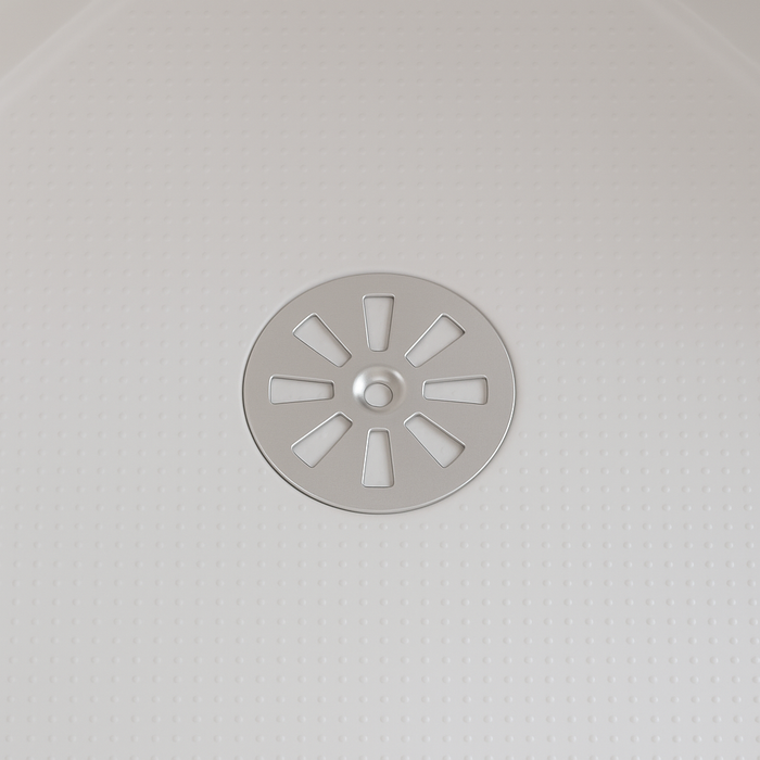 Griglia tonda per piatto doccia in acciaio inox diametro 80 mm DH