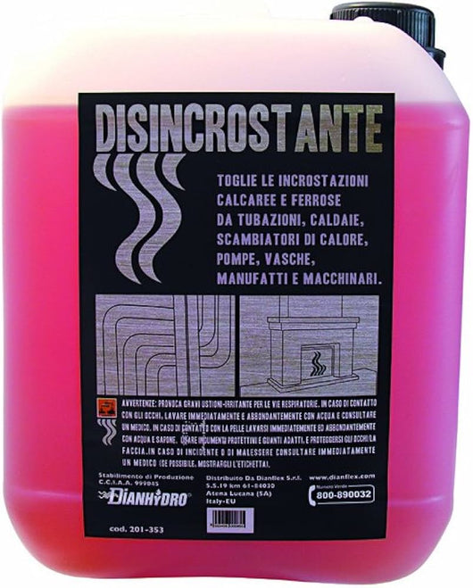 Disincrostante ad alto potenziale Decalc 10 litri rimuovi calcare e ruggine per caldaie e impianti DH