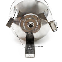 Vaso di espansione 100 l verticale acciaio inox per impianti idrici, sistemi autoclave, membrana EPDM