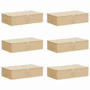 Scatola di Stoccaggio 6 pz Crema 70 x 40 x 18 cm CFW6401504