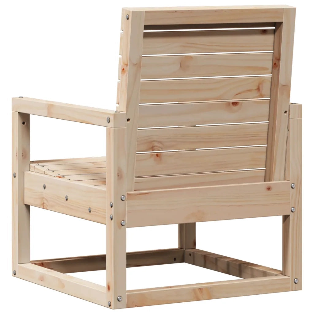 Set Salotto da Giardino 3 pz | Set di Mobili da Esterno in Legno Massello di Pino