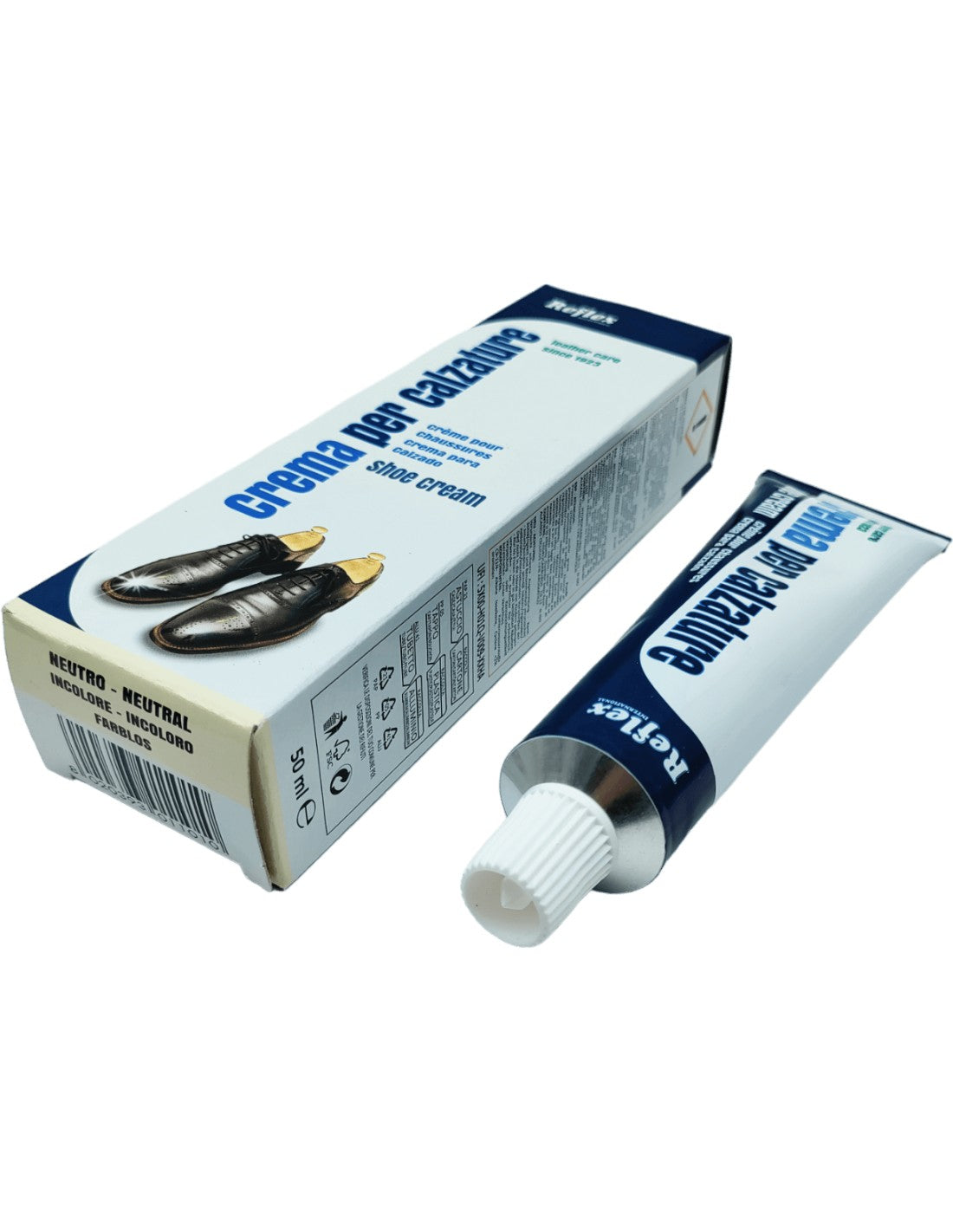 Crema per calzature neutra 50 ml lucidante ammorbidente per pelle