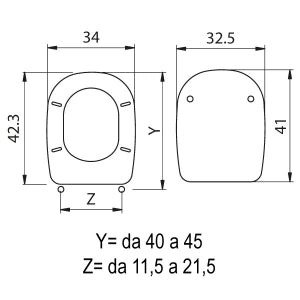 SEDILE COPRIWC ADATTO A TESI IN MDF BIANCO
