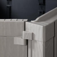 Baule porta attrezzi e bidoni da esterno Stora Way Plus XL 1270 litri in resina con doppia anta e apertura assistita colore grigio talpa e marrone Toomax