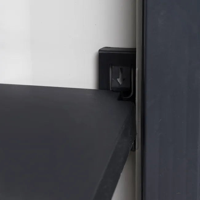 Armadio tuttorianti 2 ante con 3 ripiani regolabili effetto legno in resina colore grigio chiaro e grigio tortora 65x38x178 cm Toomax