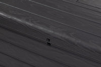 Panchina da esterno Foreverspring con baule portaoggetti 270 litri effetto legno colore nero antracite Toomax