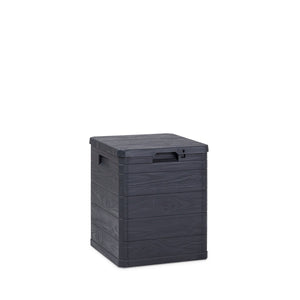 BAULE MULTIUSO WOODY'S 90 PER Baule multiuso Woody’s 90 litri in resina per interno colore antracite scuro predisposto per lucchetto ToomaxANTRACITE SCURO LT.90 ART.173  cm.42,5x44x50h.    TOOMAX