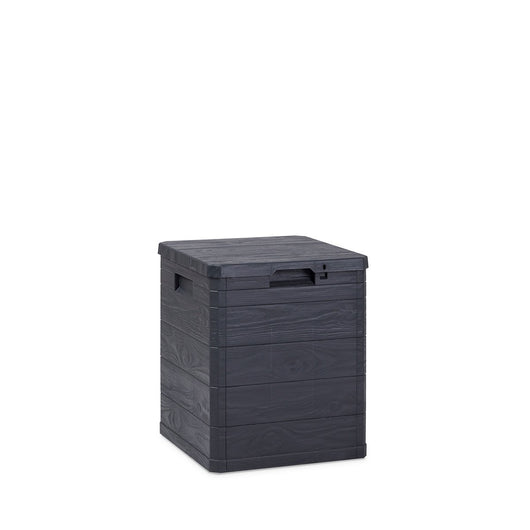 BAULE MULTIUSO WOODY'S 90 PER Baule multiuso Woody’s 90 litri in resina per interno colore antracite scuro predisposto per lucchetto ToomaxANTRACITE SCURO LT.90 ART.173  cm.42,5x44x50h.    TOOMAX