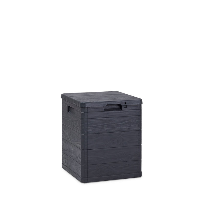 BAULE MULTIUSO WOODY'S 90 PER Baule multiuso Woody’s 90 litri in resina per interno colore antracite scuro predisposto per lucchetto ToomaxANTRACITE SCURO LT.90 ART.173  cm.42,5x44x50h.    TOOMAX