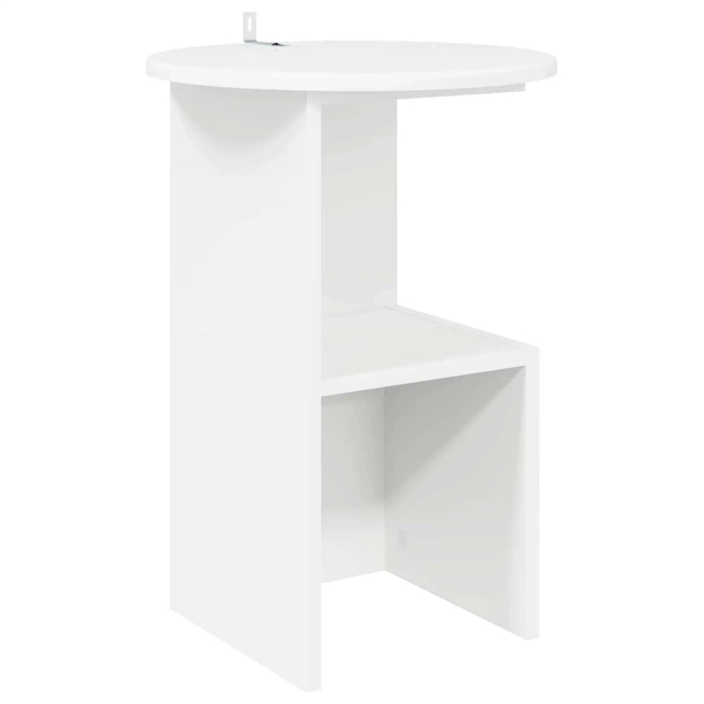 Tavolo laterale Bianco Ø 39,5 x 55 cm Legno ingegnerizzato