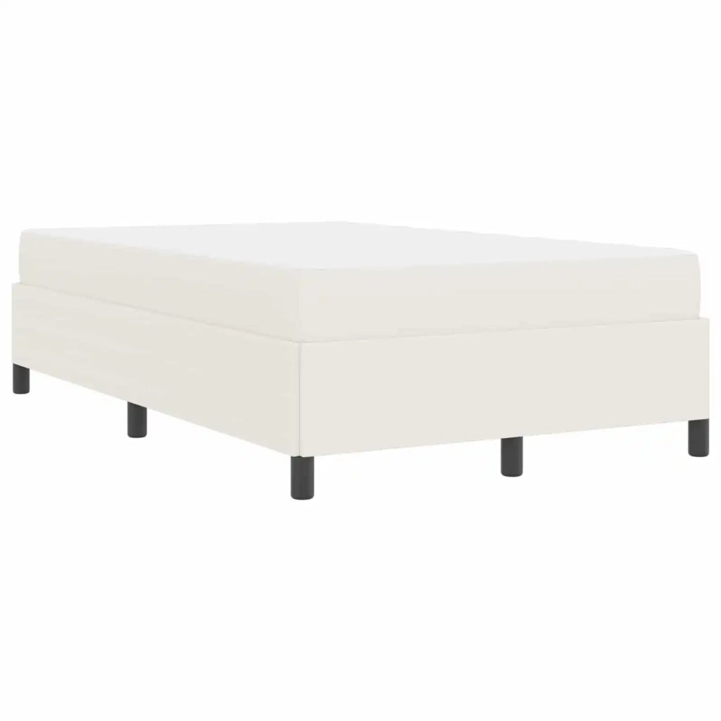 Struttura del letto con materasso Crema 120 x 200 cm Tessuto 3399117