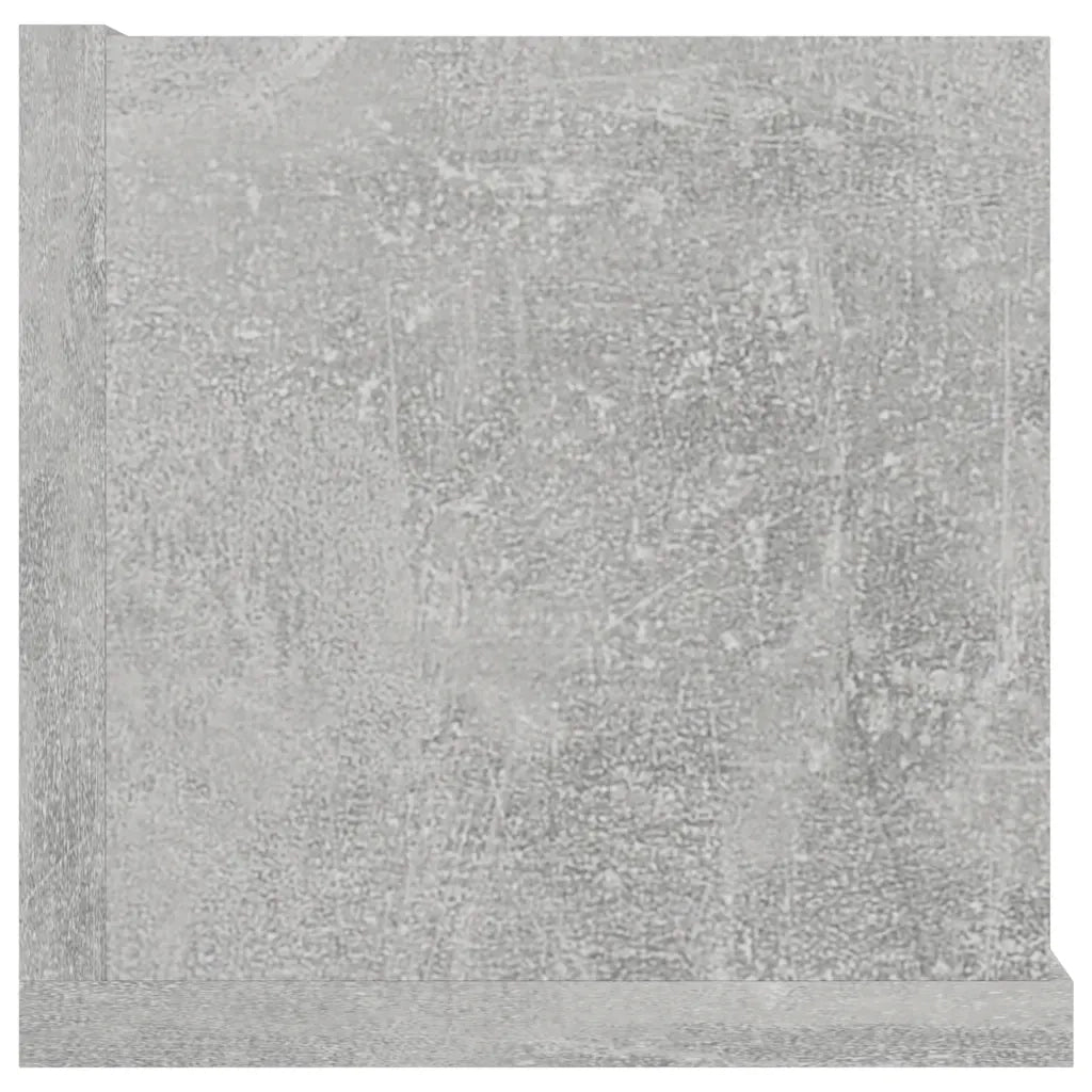 Scaffale Porta CD Grigio Cemento 100x18x18 cm Legno Multistrato 801323