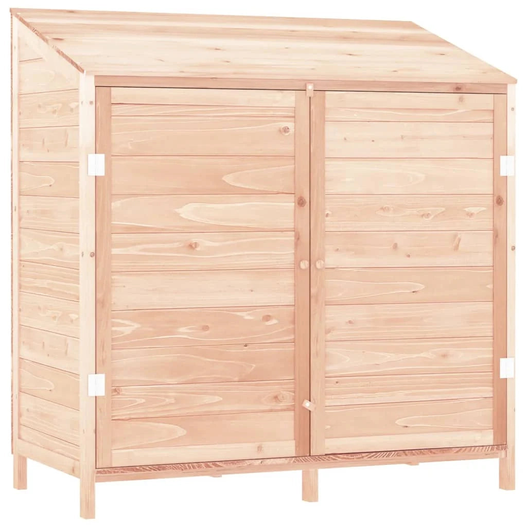 Casetta da giardino 102 x 52 x 112 cm in legno massello di abete marrone 02_0044039