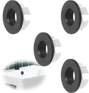 Copertura di scarico - Nero - Anello di scarico WC - Resistente alla corrosione - Lavorazione di alta qualità in ottone - Installazione semplice