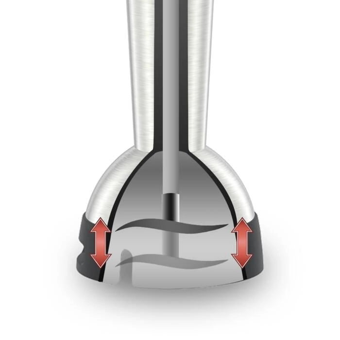 Frullatore ad immersione 1200W con 4 lame acciaio inox, bicchiere 600ml, velocità variabile continua, funzione turbo - SOGO