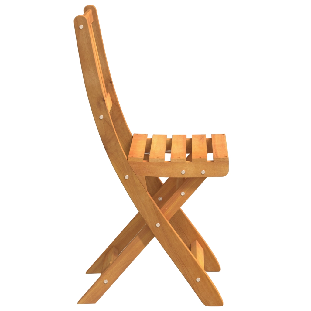 Sedie da Giardino Pieghevoli 6 pz 36x46x86 cm Legno Massello di Acacia