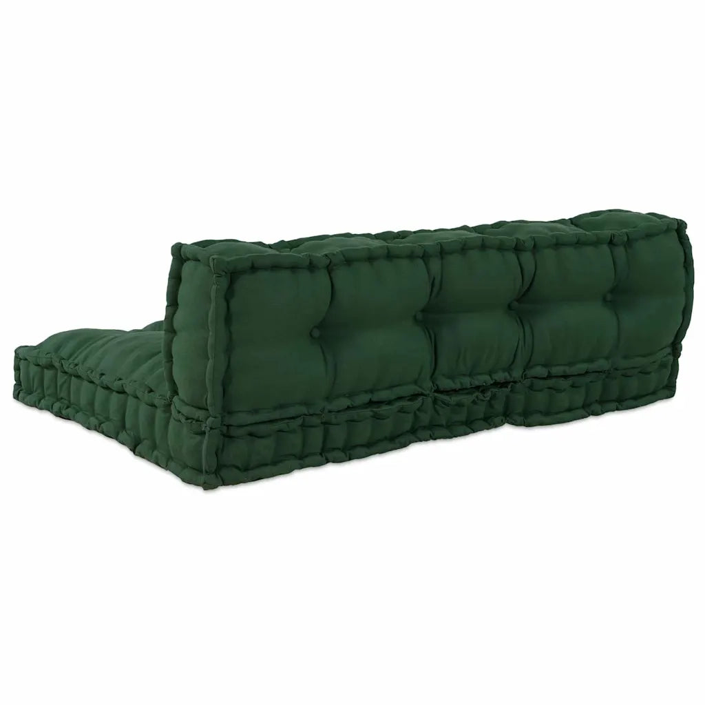 Cuscino per Divano Pallet 2 pz | Cuscini per sedie Verde 120 x 80 x 38 cm Tessuto