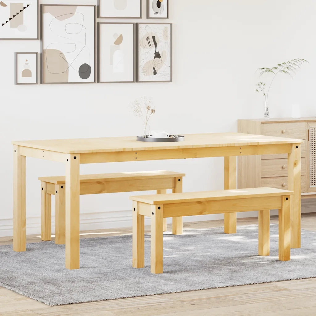 Set da Pranzo 3 pz PANAMA in Legno Massello di Pino 3345182