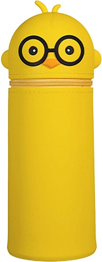 Etui in silicone, con chiusura a rilascio rapido, etui, etui in silicone morbido, etui cartoon, etui unisex, con etui, grande capacità per strumenti da disegno