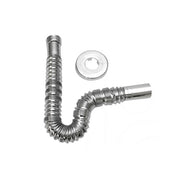 TUBO ESTENSIBILE/COMPRIMIBILE CROMATO CON ROSONE- 11/4 x 32- GOPLA- pezzi 1