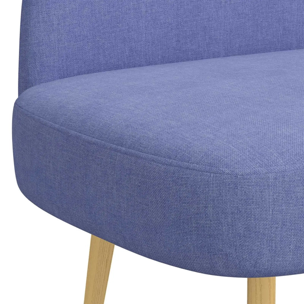 Panchina imbottita con schienale Blu Jeans 110 x 60 x 76 cm CFW4308594