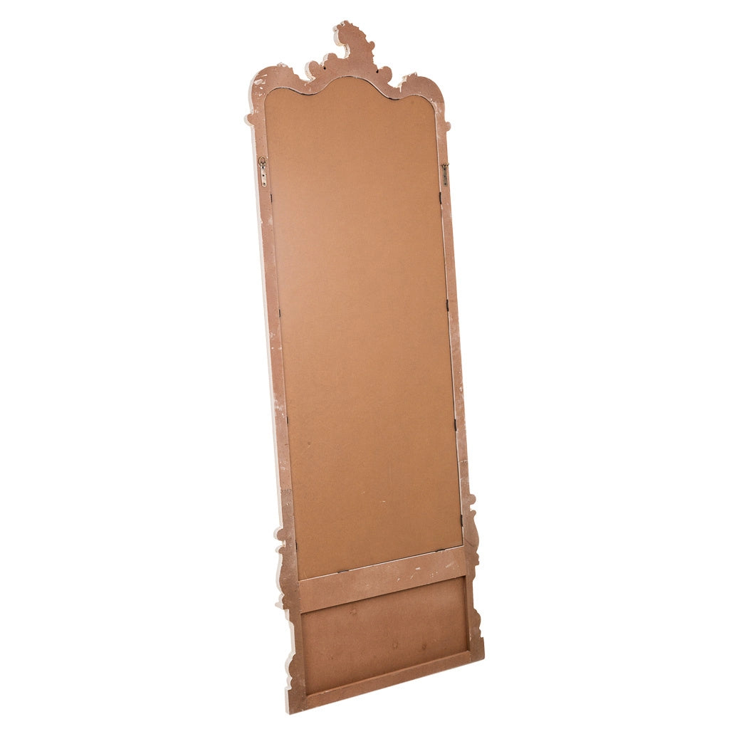 Specchio in legno bianco 75x7x215h