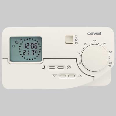 CRONOTERMOSTATO CON DISPLAY LIFE PREMIUM - Programmazione giornaliera - 1 pezzi - CEWAL