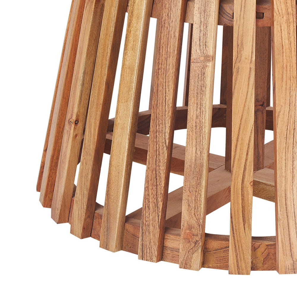 Tavolo da pranzo rotondo moderno per 4 persone 120 cm in legno d'acacia scuro stile moderno contemporaneo sala da pranzo