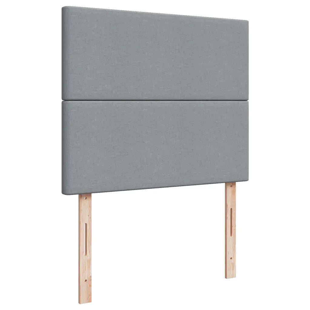 vidaXL Giroletto a Molle con Materasso Grigio Chiaro 120x200cm Tessuto