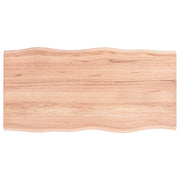 Piano Tavolo | Superficie Tavolo | Piano Scrivania Marrone Chiaro 100x50x2 cm in Rovere Non Trattato