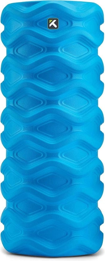 Rullo di schiuma per esercizi Massaggio del tessuto connettivo profondo Recupero muscolare Punto di attivazione Trigger Point Performance Channel (33 pollici) Blu